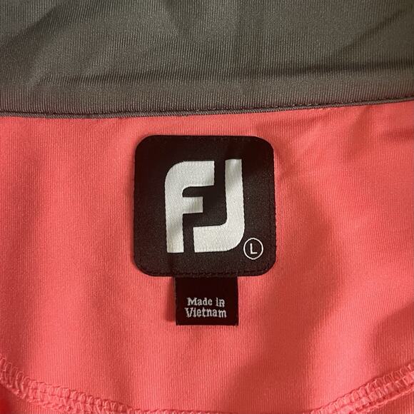 FootJoy Pinehurst Half-Zip Pink Performance Golf Vest - Picture 5 of 6